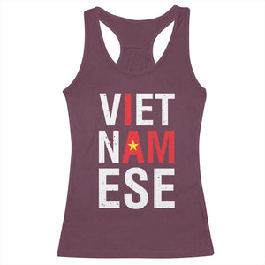 I Am Vietnamese Racerback Tank Top Viet Nam Flag Pride TS09 Maroon Print Your Wear