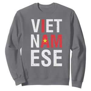 I Am Vietnamese Sweatshirt Viet Nam Flag Pride TS09 Charcoal Print Your Wear