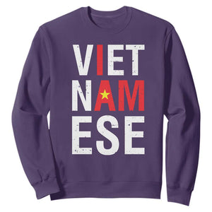 I Am Vietnamese Sweatshirt Viet Nam Flag Pride TS09 Purple Print Your Wear
