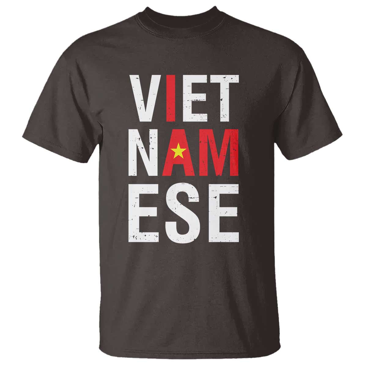 I Am Vietnamese T Shirt Viet Nam Flag Pride TS09 Dark Chocolate Print Your Wear