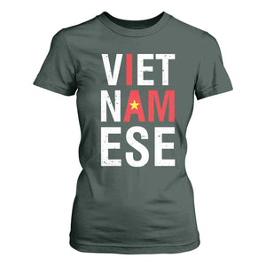 I Am Vietnamese T Shirt For Women Viet Nam Flag Pride TS09 Dark Forest Green Print Your Wear
