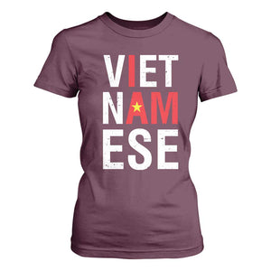 I Am Vietnamese T Shirt For Women Viet Nam Flag Pride TS09 Maroon Print Your Wear