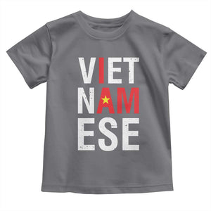 I Am Vietnamese Toddler T Shirt Viet Nam Flag Pride TS09 Charcoal Print Your Wear