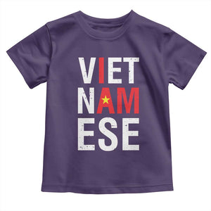 I Am Vietnamese Toddler T Shirt Viet Nam Flag Pride TS09 Purple Print Your Wear