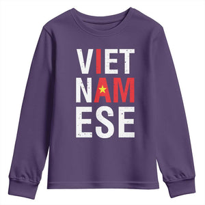 I Am Vietnamese Youth Sweatshirt Viet Nam Flag Pride TS09 Purple Print Your Wear