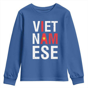 I Am Vietnamese Youth Sweatshirt Viet Nam Flag Pride TS09 Royal Blue Print Your Wear