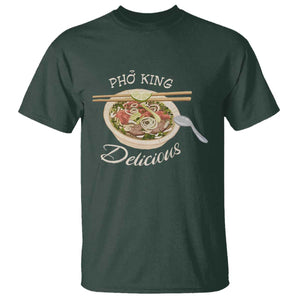 Vietnamese Food Lover T Shirt Pho King Delicious TS09 Dark Forest Green Print Your Wear