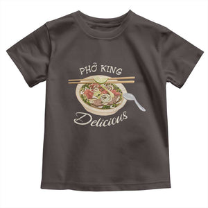 Vietnamese Food Lover Toddler T Shirt Pho King Delicious TS09 Dark Chocolate Print Your Wear