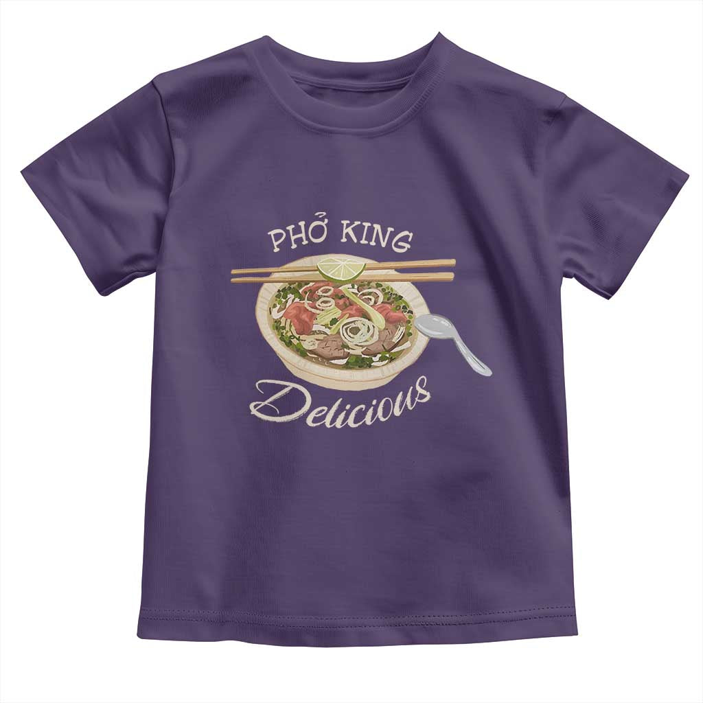 Vietnamese Food Lover Toddler T Shirt Pho King Delicious TS09 Purple Print Your Wear