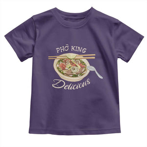 Vietnamese Food Lover Toddler T Shirt Pho King Delicious TS09 Purple Print Your Wear