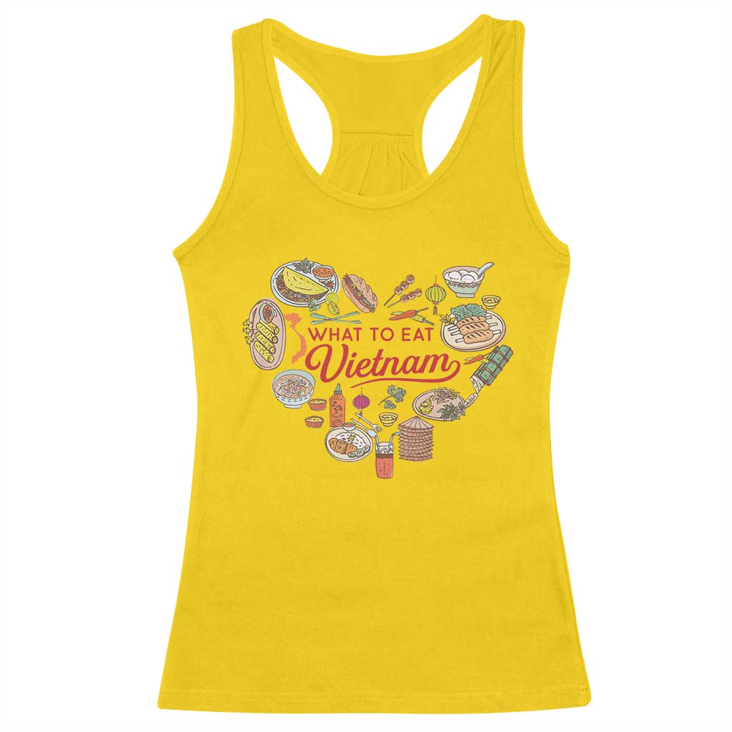 Vietnamese Food Lover Racerback Tank Top What To Eat In Vietnam Viet Nam TS09 Daisy Print Your Wear