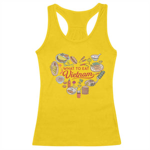 Vietnamese Food Lover Racerback Tank Top What To Eat In Vietnam Viet Nam TS09 Daisy Print Your Wear