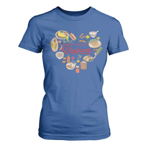 Vietnamese Food Lover T Shirt For Women What To Eat In Vietnam Viet Nam TS09 Royal Blue Print Your Wear