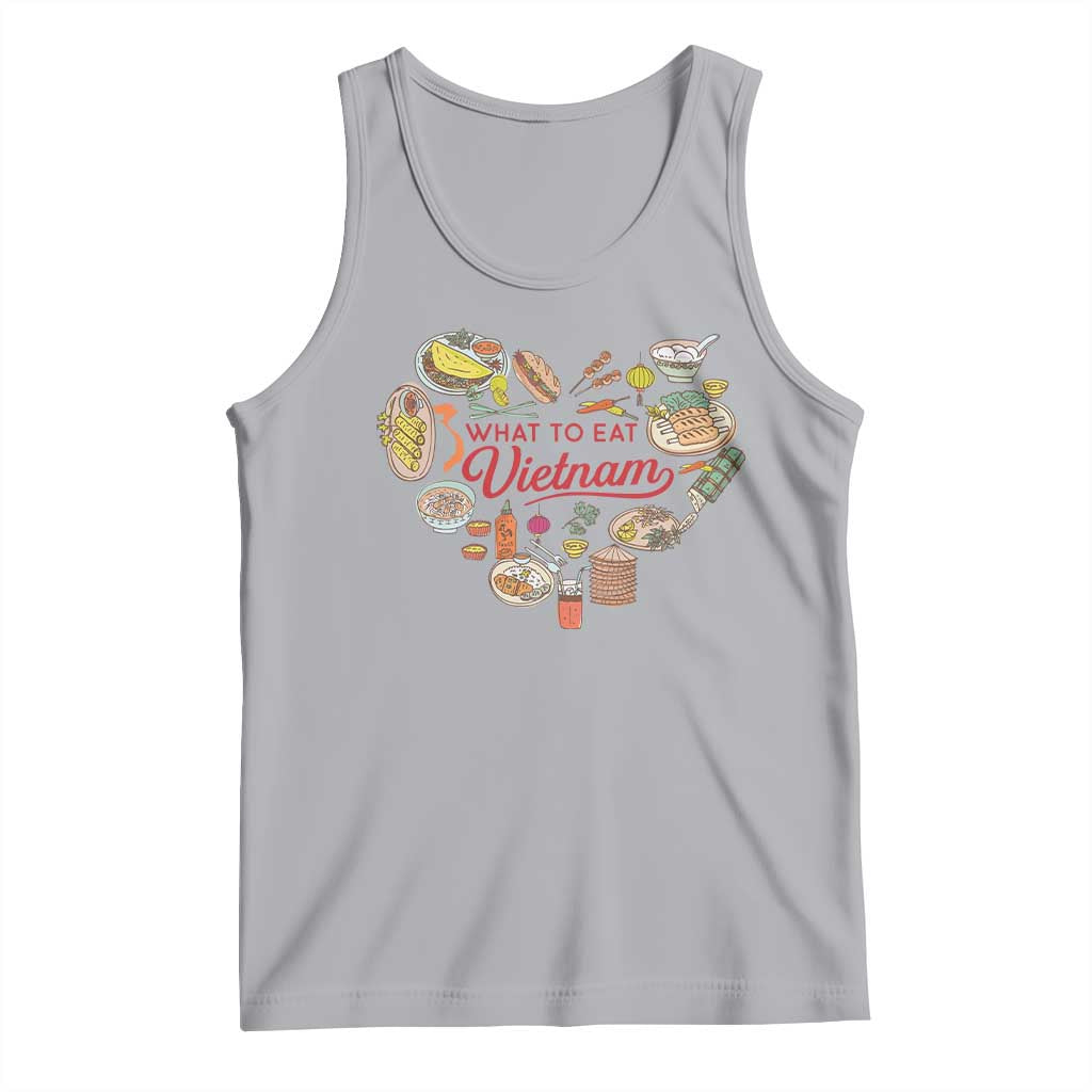 Vietnamese Food Lover Tank Top What To Eat In Vietnam Viet Nam TS09 Athletic Heather Print Your Wear