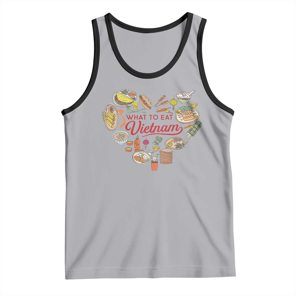 Vietnamese Food Lover Tank Top What To Eat In Vietnam Viet Nam TS09 Athletic Heather Black Print Your Wear