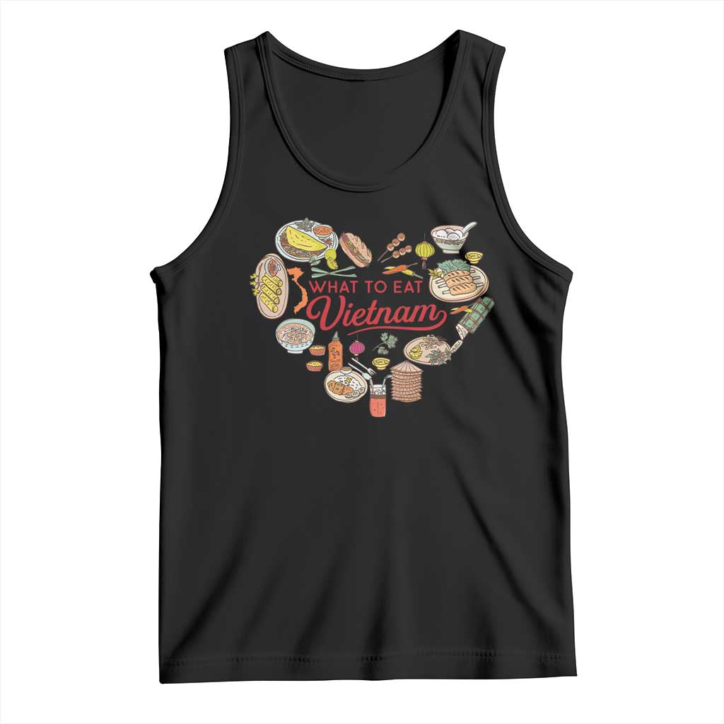 Vietnamese Food Lover Tank Top What To Eat In Vietnam Viet Nam TS09 Black Print Your Wear