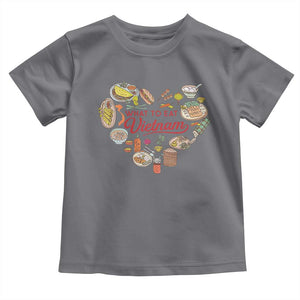 Vietnamese Food Lover Toddler T Shirt What To Eat In Vietnam Viet Nam TS09 Charcoal Print Your Wear