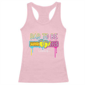 New Dad 2025 Racerback Tank Top Loading Dad To Be Est 2025 TS09 Light Pink Print Your Wear