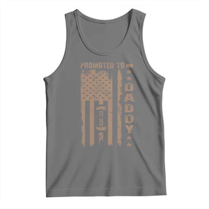 New Dad 2025 Tank Top Promoted To Daddy Est 2025 TS09 Black Heather Print Your Wear