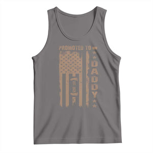 New Dad 2025 Tank Top Promoted To Daddy Est 2025 TS09 Deep Heather Print Your Wear