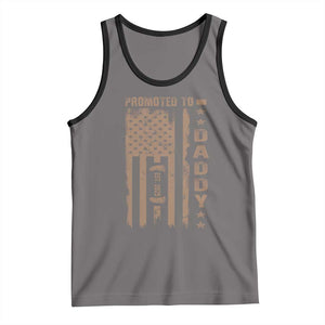 New Dad 2025 Tank Top Promoted To Daddy Est 2025 TS09 Deep Heather Black Print Your Wear