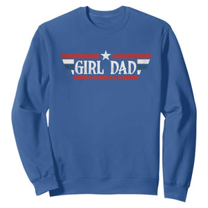 Girl Dad Est 2025 Sweatshirt New Dad Of Little Girl Daughter TS09 Royal Blue Print Your Wear
