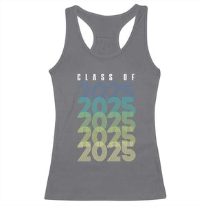 Graduation Racerback Tank Top Class Of 2025 Retro TS09 Charcoal Print Your Wear