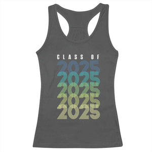 Graduation Racerback Tank Top Class Of 2025 Retro TS09 Dark Heather Print Your Wear