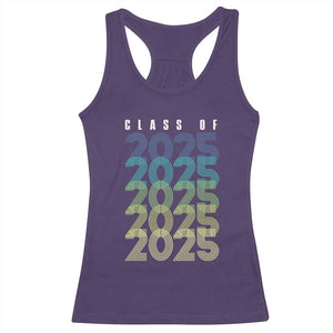 Graduation Racerback Tank Top Class Of 2025 Retro TS09 Purple Print Your Wear