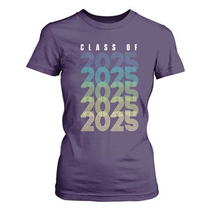 Graduation T Shirt For Women Class Of 2025 Retro TS09 Purple Print Your Wear