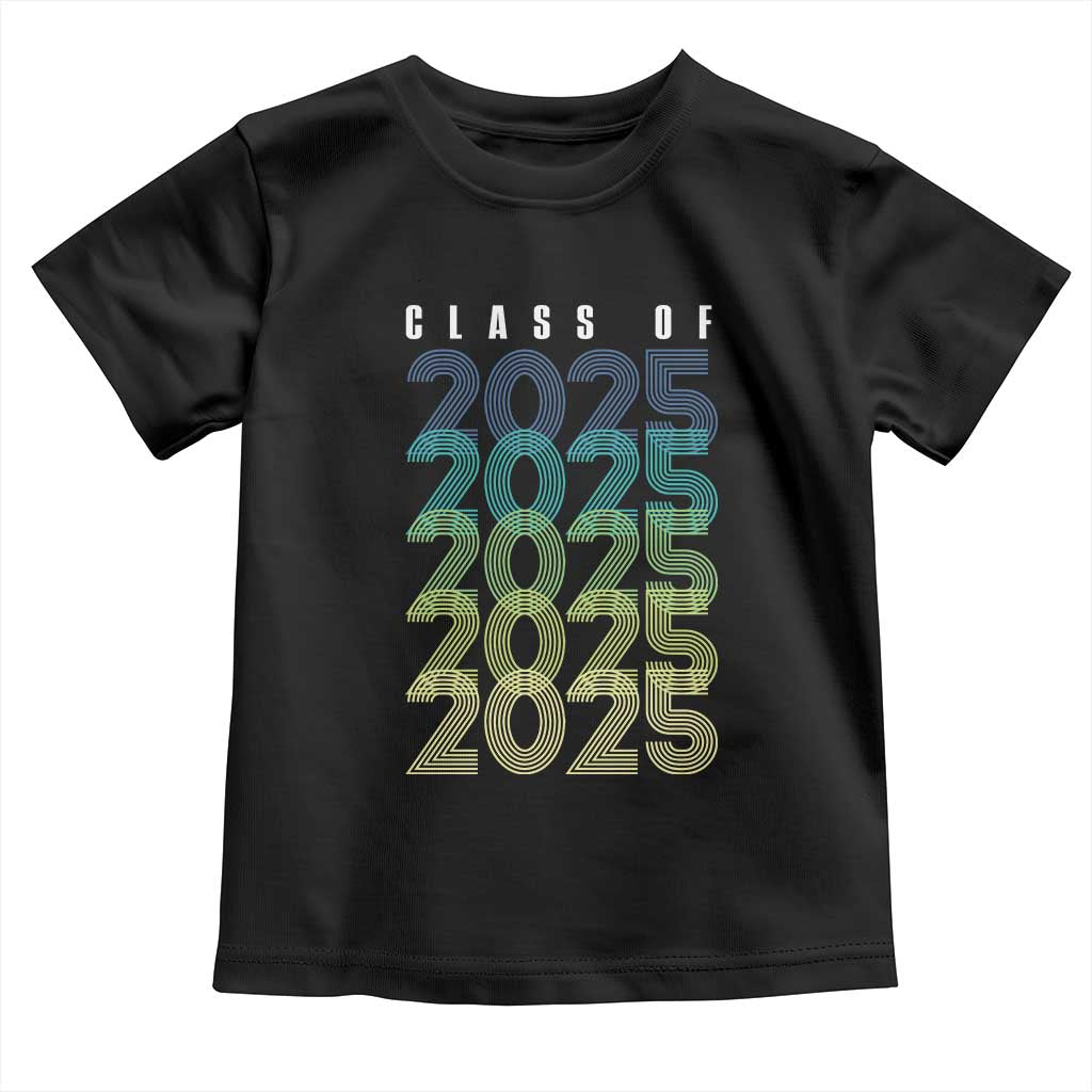 Graduation Toddler T Shirt Class Of 2025 Retro TS09 Black Print Your Wear