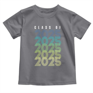 Graduation Toddler T Shirt Class Of 2025 Retro TS09 Charcoal Print Your Wear
