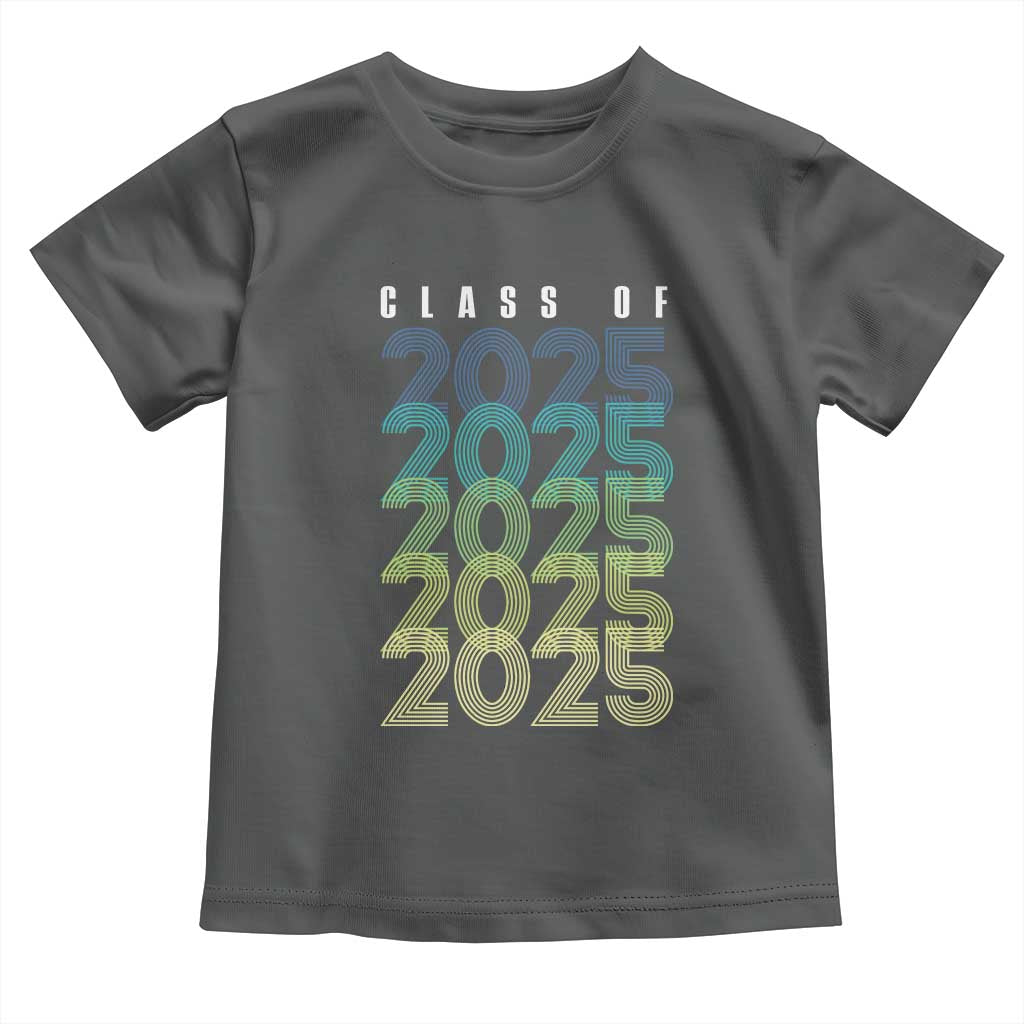 Graduation Toddler T Shirt Class Of 2025 Retro TS09 Dark Heather Print Your Wear