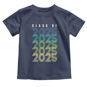 Graduation Toddler T Shirt Class Of 2025 Retro TS09 Navy Print Your Wear
