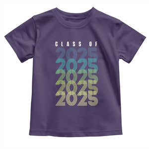 Graduation Toddler T Shirt Class Of 2025 Retro TS09 Purple Print Your Wear