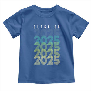 Graduation Toddler T Shirt Class Of 2025 Retro TS09 Royal Blue Print Your Wear