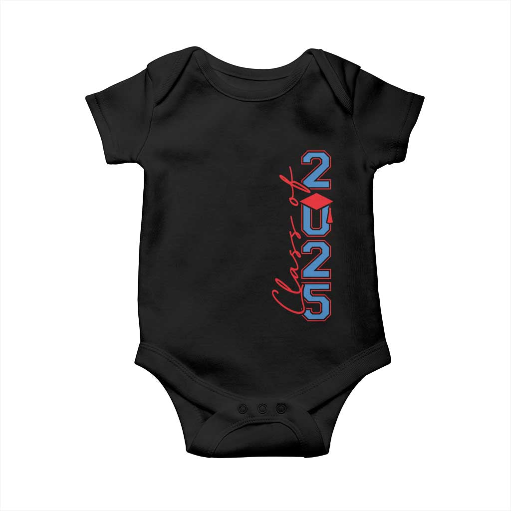 Graduation Class Of 2025 Baby Onesie TS09 Black Print Your Wear