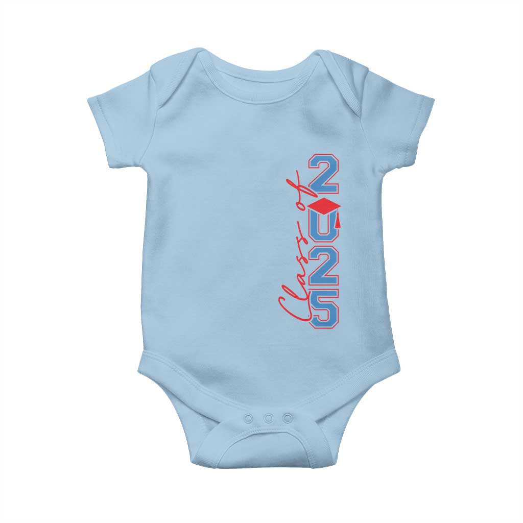 Graduation Class Of 2025 Baby Onesie TS09 Light Blue Print Your Wear