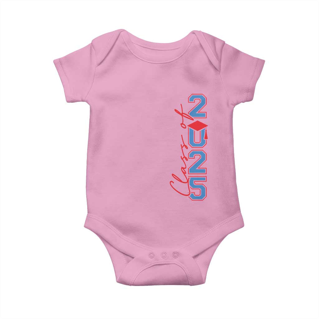 Graduation Class Of 2025 Baby Onesie TS09 Light Pink Print Your Wear