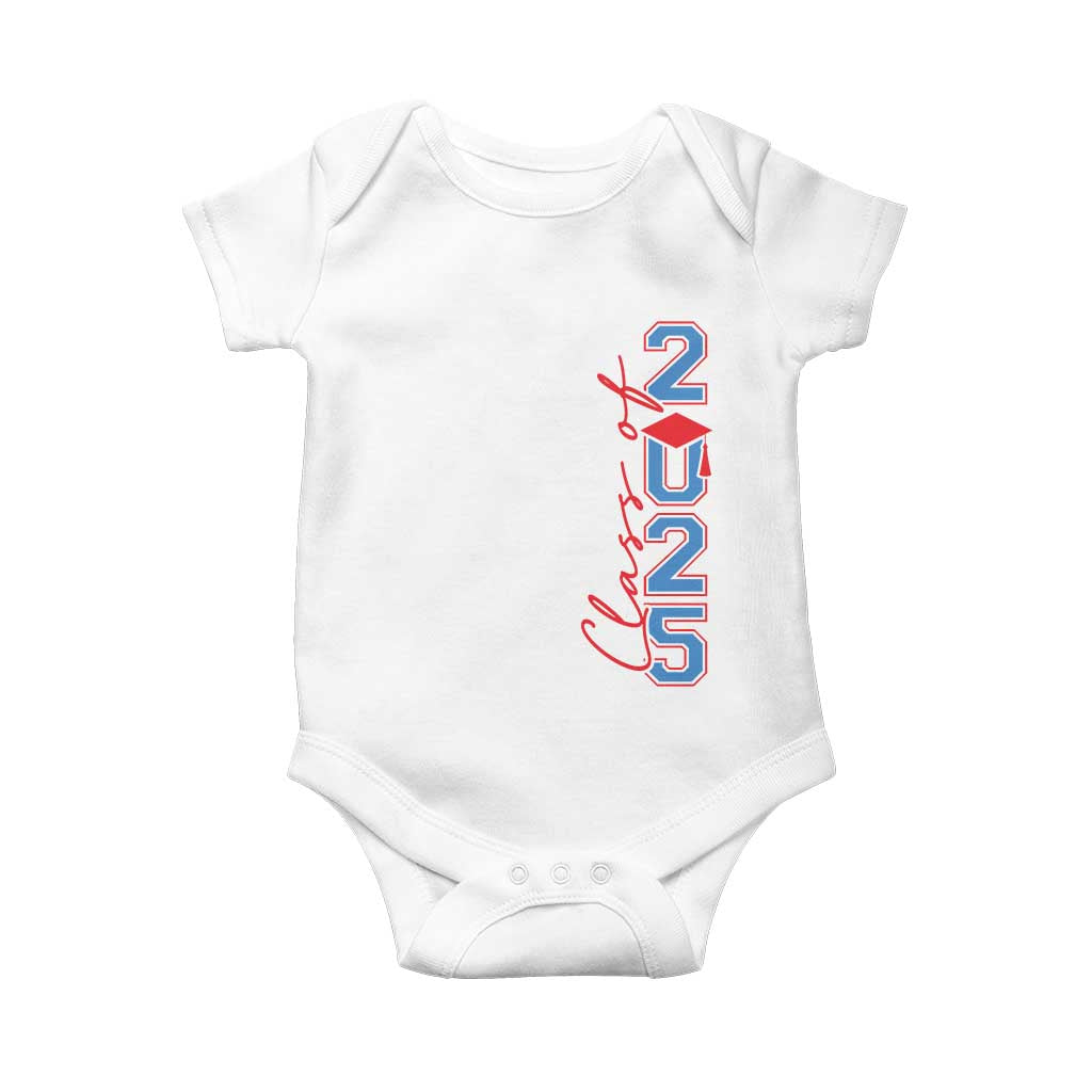 Graduation Class Of 2025 Baby Onesie TS09 White Print Your Wear