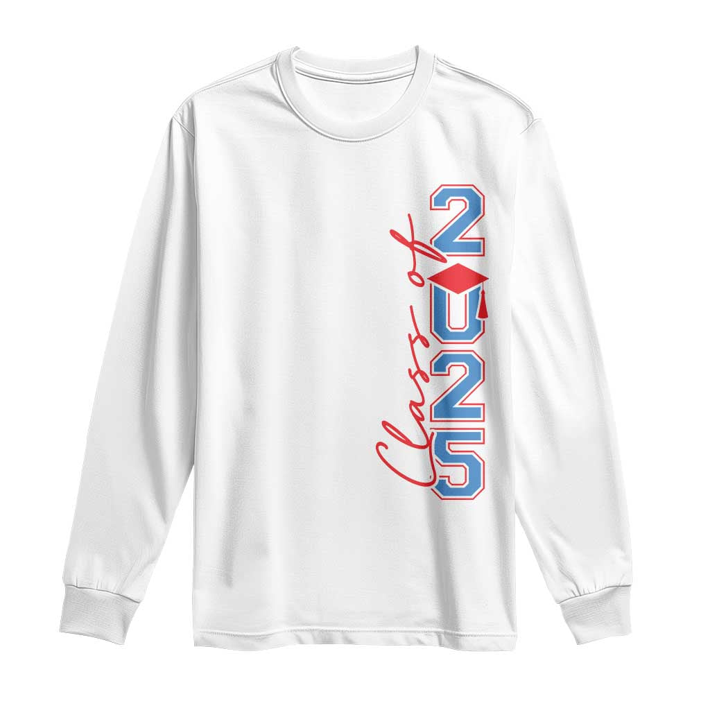 Graduation Class Of 2025 Long Sleeve Shirt TS09 White Print Your Wear