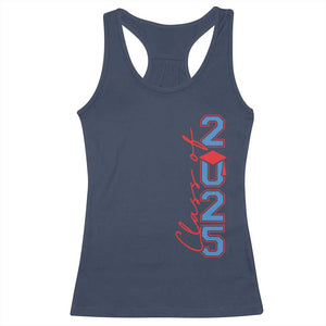 Graduation Class Of 2025 Racerback Tank Top TS09 Navy Print Your Wear
