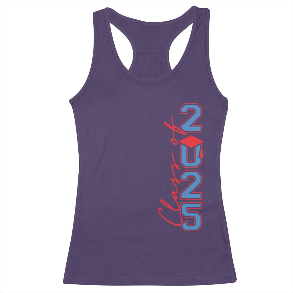 Graduation Class Of 2025 Racerback Tank Top TS09 Purple Print Your Wear