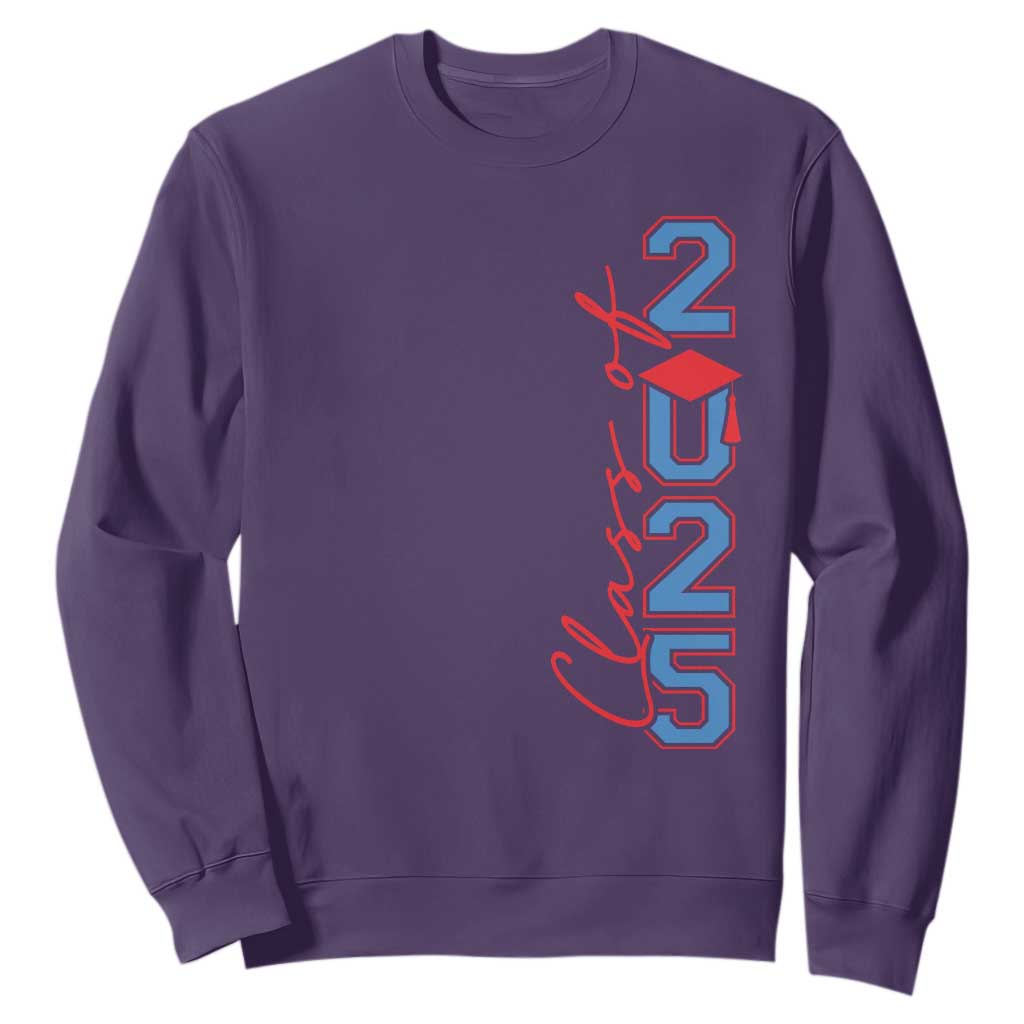 Graduation Class Of 2025 Sweatshirt TS09 Purple Print Your Wear