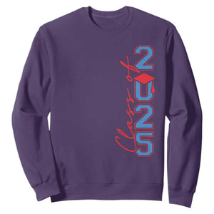 Graduation Class Of 2025 Sweatshirt TS09 Purple Print Your Wear
