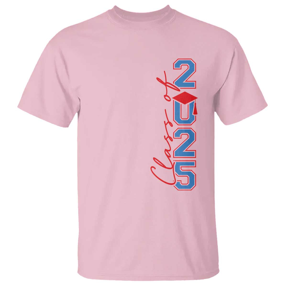Graduation Class Of 2025 T Shirt TS09 Light Pink Print Your Wear