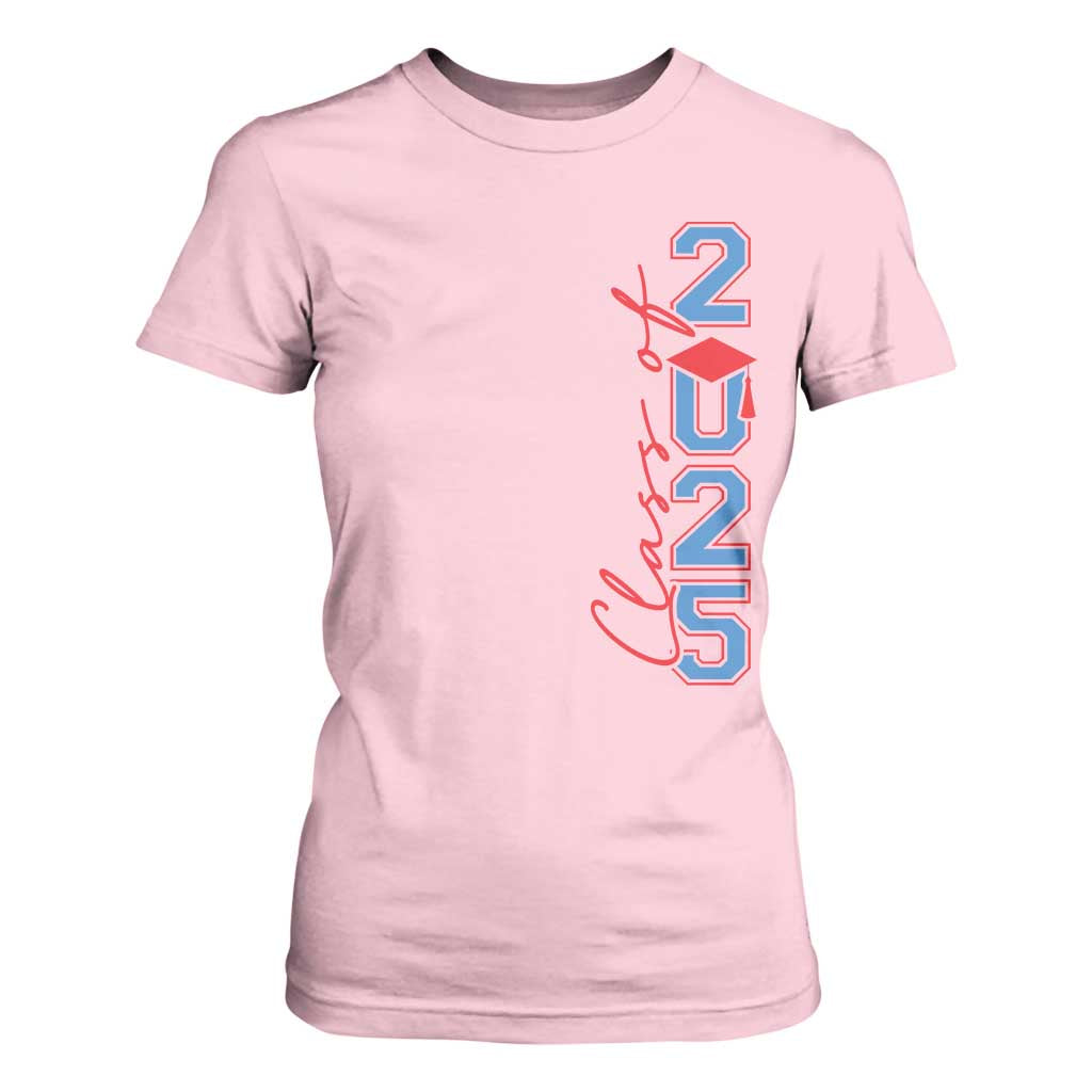 Graduation Class Of 2025 T Shirt For Women TS09 Light Pink Print Your Wear