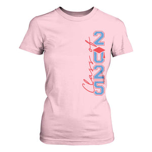 Graduation Class Of 2025 T Shirt For Women TS09 Light Pink Print Your Wear