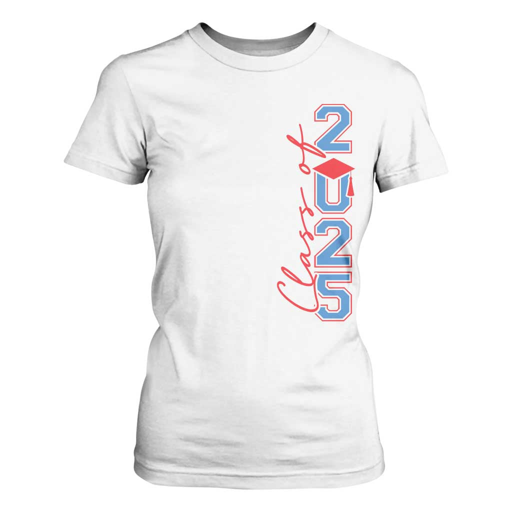 Graduation Class Of 2025 T Shirt For Women TS09 White Print Your Wear