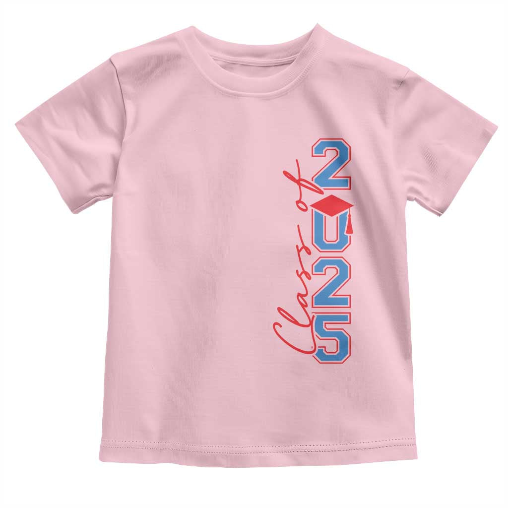 Graduation Class Of 2025 Toddler T Shirt TS09 Light Pink Print Your Wear